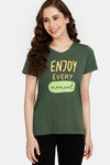 Rosaline Rural Charm Knit Cotton Top (Pack of 2) - Black Green — thumbnail 2
